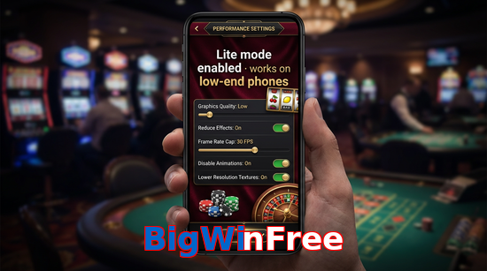 Payment and PKR controls in BigWinFree