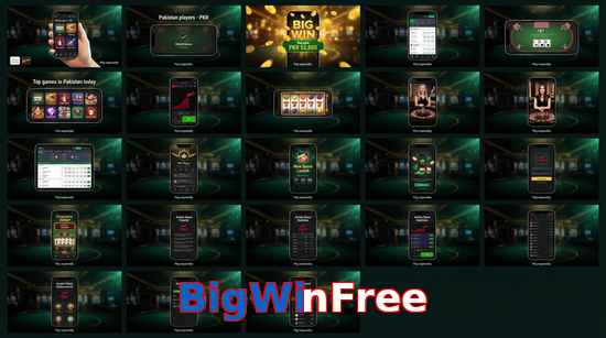 Main screen of BigWinFree bet page for PK players