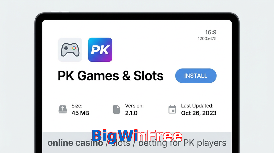 Game list for BigWinFree gameapk section